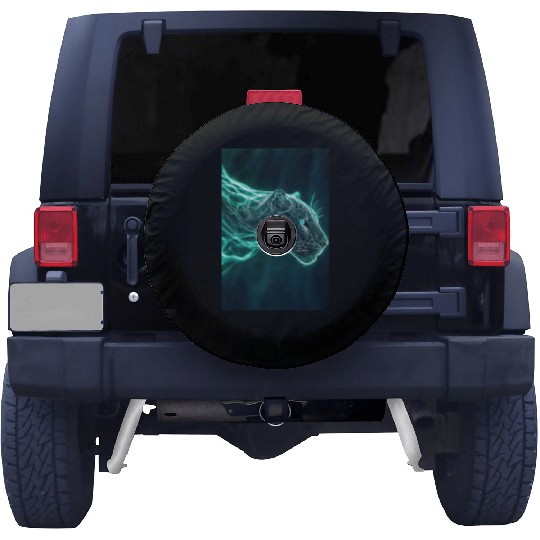 Neon Jaguar Spirit Form Spare Tire Covers