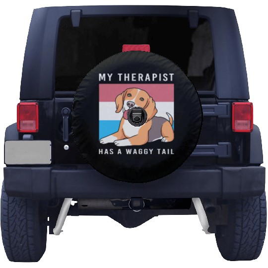 Therapy Dog Lover Psychology Therapist Spare Tire Covers
