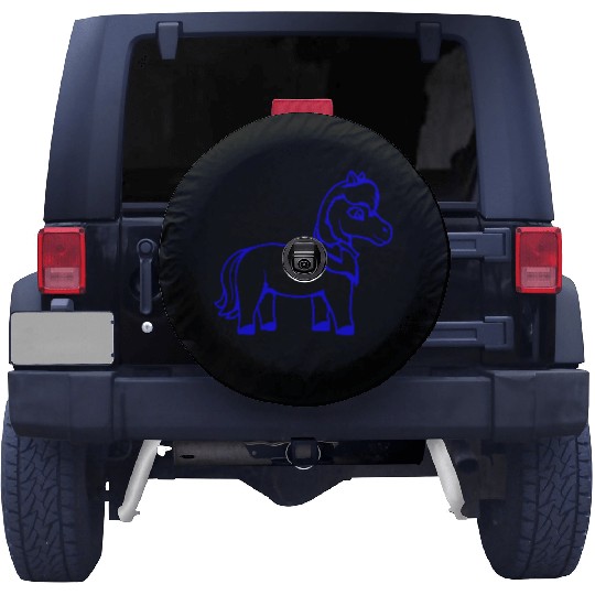Horse Sweet Pony Foal Horse Girl Cute Comic Fun Spare Tire Covers