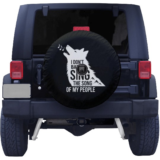 Funny Husky Singing Dog Quote  Spare Tire Covers