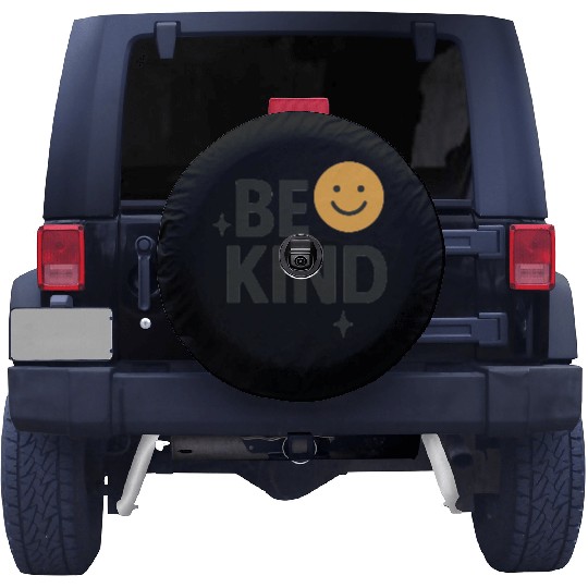Positive Vibes Be Kind Smile Design Spare Tire Covers