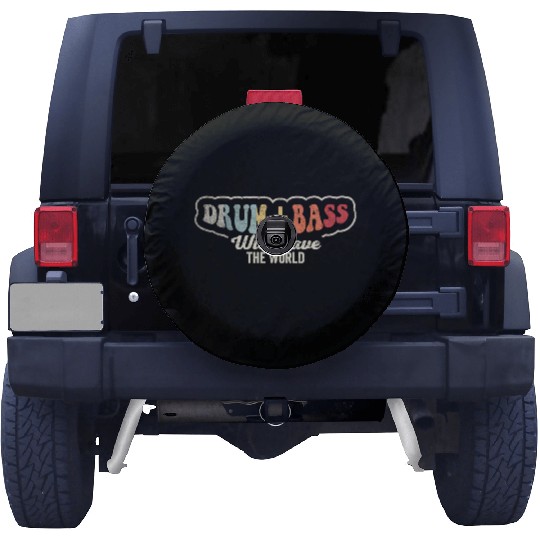 Drum And Bass Will Save The World Music Retro Spare Tire Covers