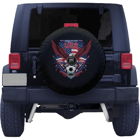 USA Soccer World Cup 2026 Eagle Patriotic Apparel Spare Tire Covers