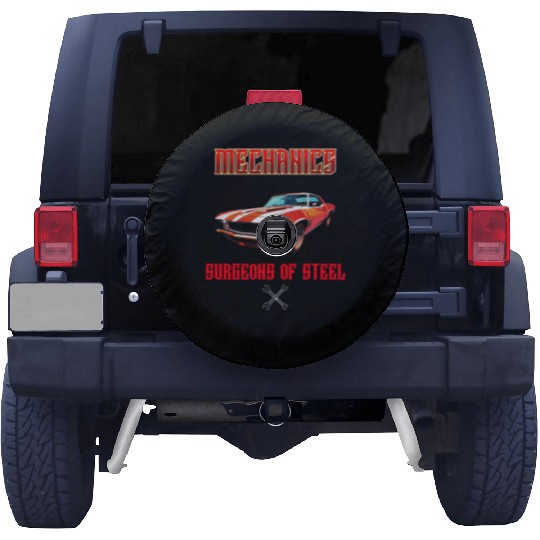 Muscle Car and Steel Mechanics Design Spare Tire Covers