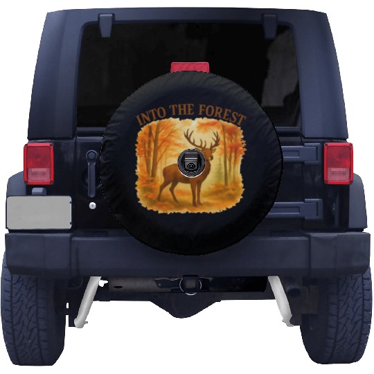 Into the Forest – Autumn Deer Spare Tire Covers