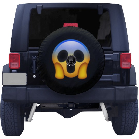 Expressive Scream Emmoticon Spare Tire Covers
