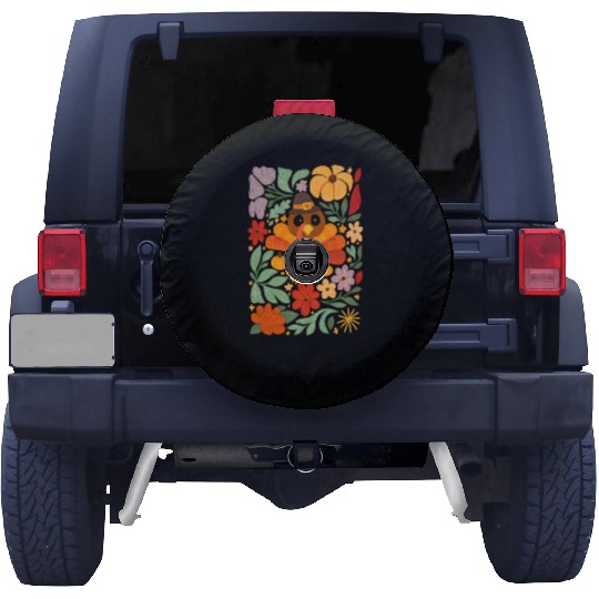 Festive Harvest Thanksgiving Turkey Spare Tire Covers