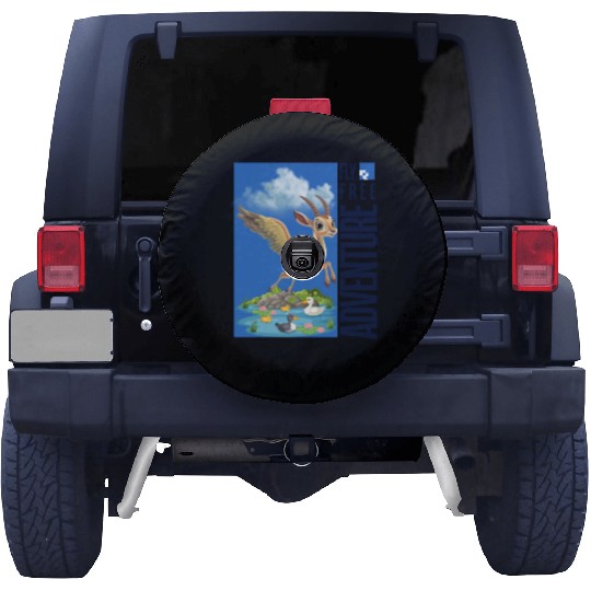 Flying Mythical Waterfowl with Adventure Theme Spare Tire Covers