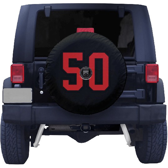 50 sports jersey football number Spare Tire Covers