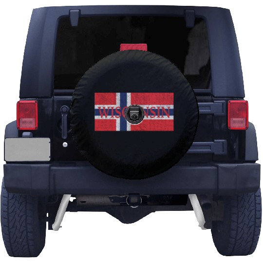 Wisconsin Norwegian Flag Spare Tire Covers