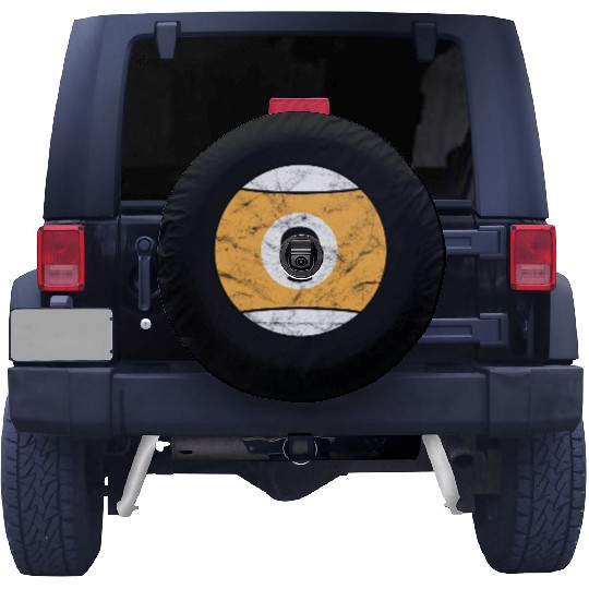 Billiard ball yellow nine - vintage Spare Tire Covers