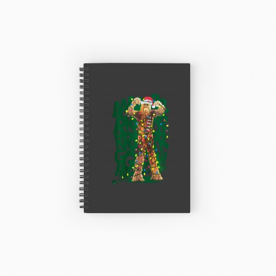 Disney Parks Star Wars Chewbacca Christmas Lights Spiral Notebooks   Ruled Line