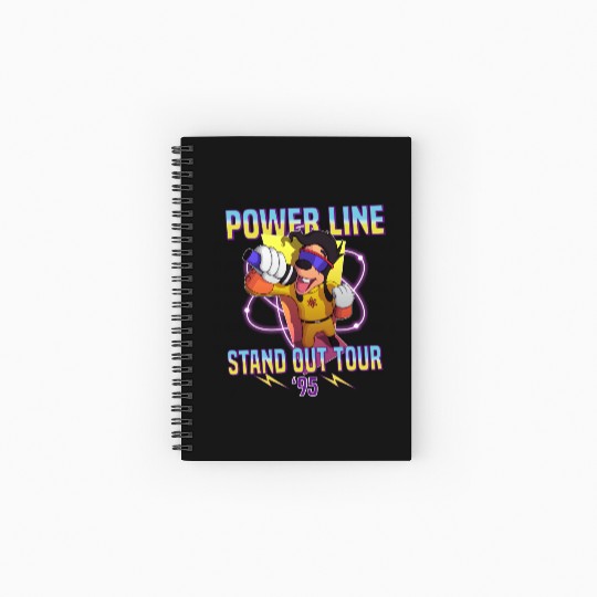 Powerline Stand Out World Tour 95 Spiral Notebooks   Ruled Line, Disney Powerline Goofy Movie Spiral Notebooks   Ruled Line