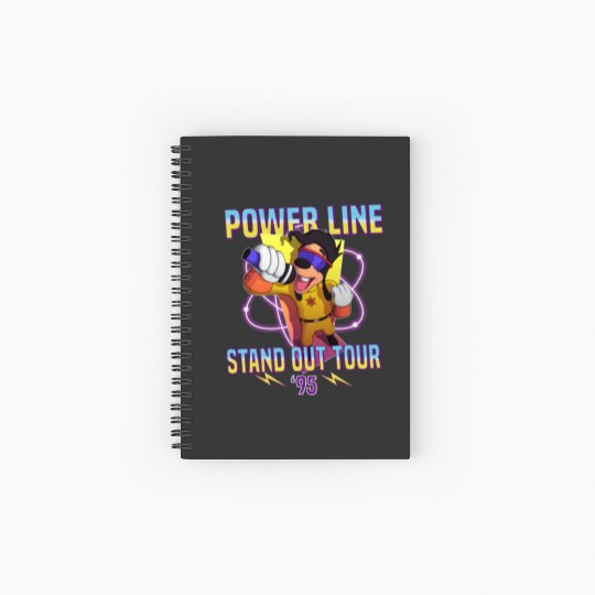 Powerline Stand Out World Tour 95 Spiral Notebooks   Ruled Line, Disney Powerline Goofy Movie Spiral Notebooks   Ruled Line