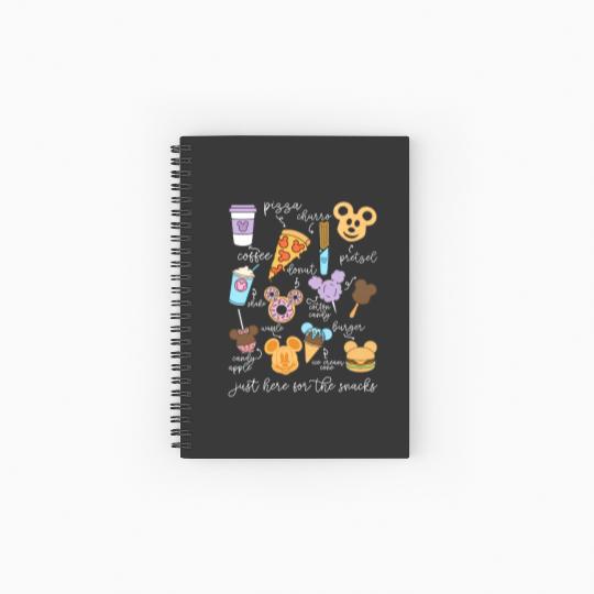 Disney Snacks Spiral Notebooks   Ruled Line, Disney Family Spiral Notebooks   Ruled Line, Disney Trip Spiral Notebooks   Ruled Line