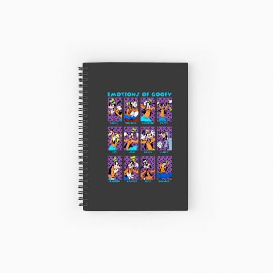 Disney Goofy Emotions Of Goofy Spiral Notebooks   Ruled Line
