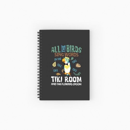 Tiki Room Spiral Notebooks   Ruled Line, Enchanted Tiki Room Spiral Notebooks   Ruled Line, Disneyland