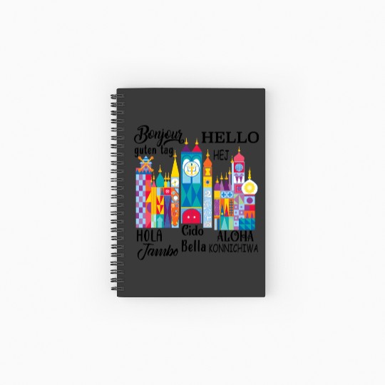 Discover It's a Small World Spiral Notebooks   Ruled Line, Disney Spiral Notebooks   Ruled Line, Disney Small World, Many Languages Spiral Notebooks   Ruled Line