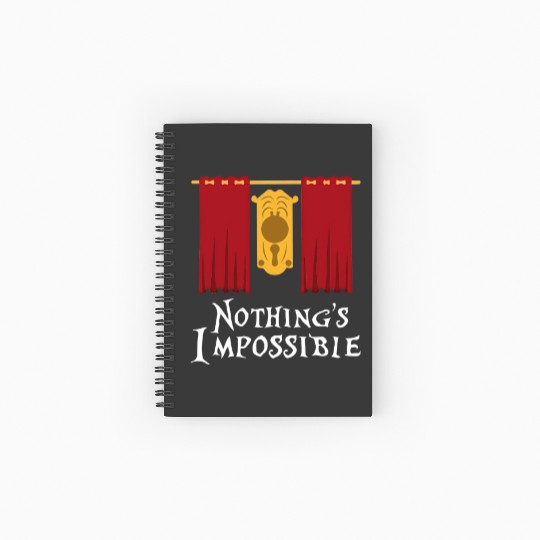 Discover Alice in Wonderland Quote Spiral Notebooks   Ruled Line, Nothing's Impossible, The Doorknob Disney Spiral Notebooks   Ruled Line