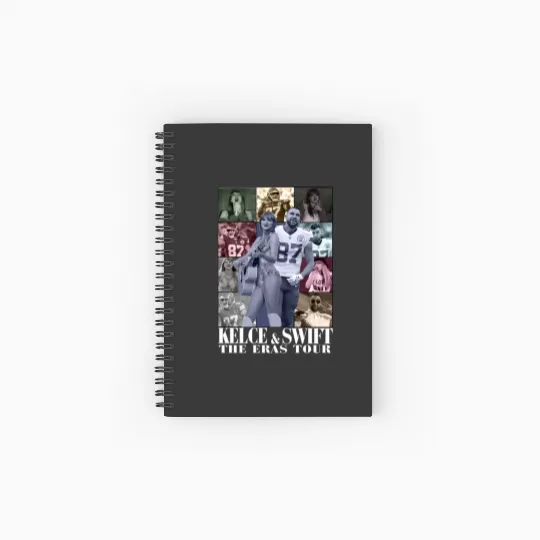 Discover Travis Kelce and Swift The Eras Tour Spiral Notebooks   Ruled Line