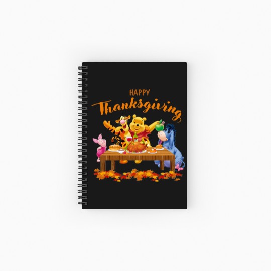 Happy Thanksgiving Spiral Notebooks   Ruled Line, Disney Pooh The Winnie, Eeyore Spiral Notebooks   Ruled Line