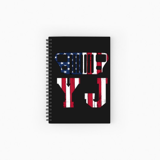 YJ Jeep, the square one Spiral Notebooks   Ruled Line