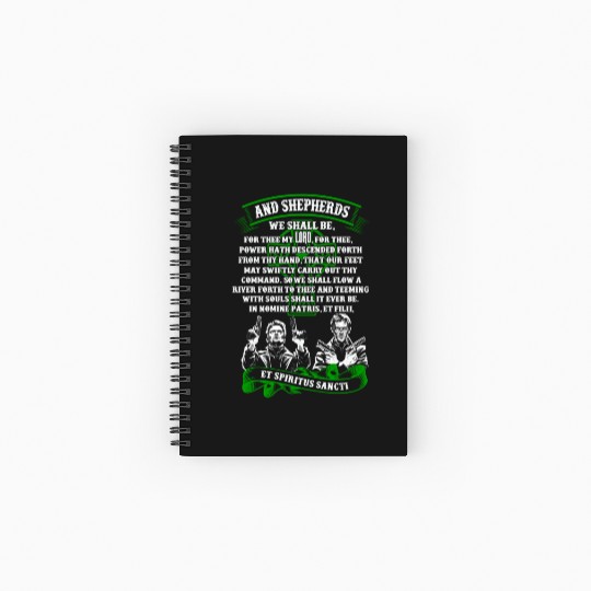 The Boondock Saints - And Shepherds we shall be Spiral Notebooks   Ruled Line