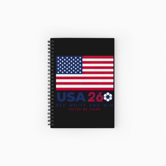 USA World Cup 2026 Spiral Notebooks   Ruled Line US Soccer