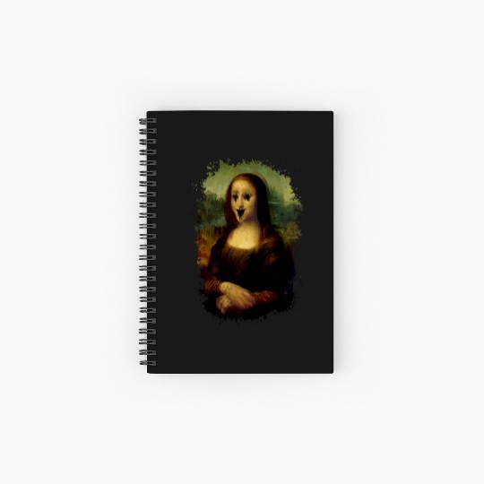 Haunted Mona Lisa Spiral Notebooks   Ruled Line