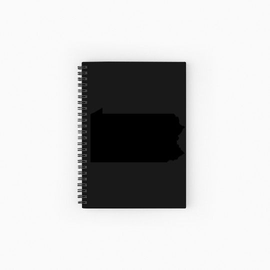 Pennsylvania map Spiral Notebooks   Ruled Line