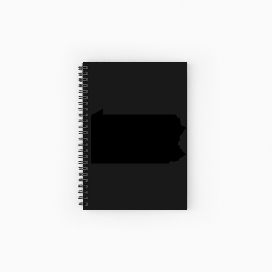 Pennsylvania map Spiral Notebooks   Ruled Line
