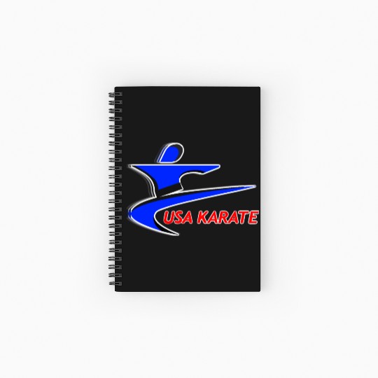 Team USA Karate Spiral Notebooks   Ruled Line