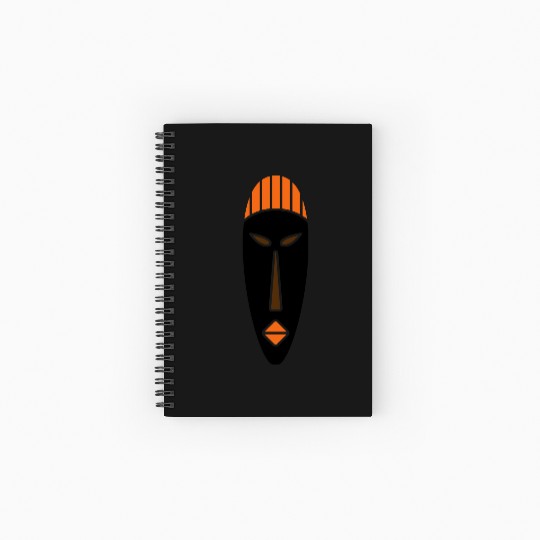 21 mask africa culture ai vectorstock 8738306 Spiral Notebooks   Ruled Line