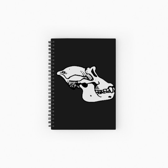 ape skull Spiral Notebooks   Ruled Line