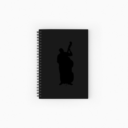 Double Bass Player Spiral Notebooks   Ruled Line