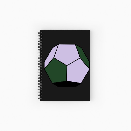 platonic solid Spiral Notebooks   Ruled Line