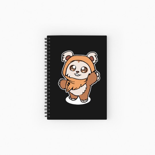 Baby Ewok Spiral Notebooks   Ruled Line