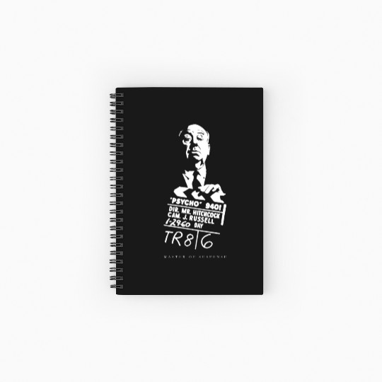 Alfred Hitchcock Master of Suspense Movie Psycho Spiral Notebooks   Ruled Line