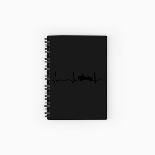 GIFT - ECG JEEP BLACK Spiral Notebooks   Ruled Line