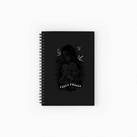 Santa Muerte Holy Woman Skull Mexico Dead Saint Spiral Notebooks   Ruled Line