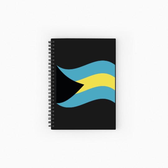 flag bahamas Spiral Notebooks   Ruled Line