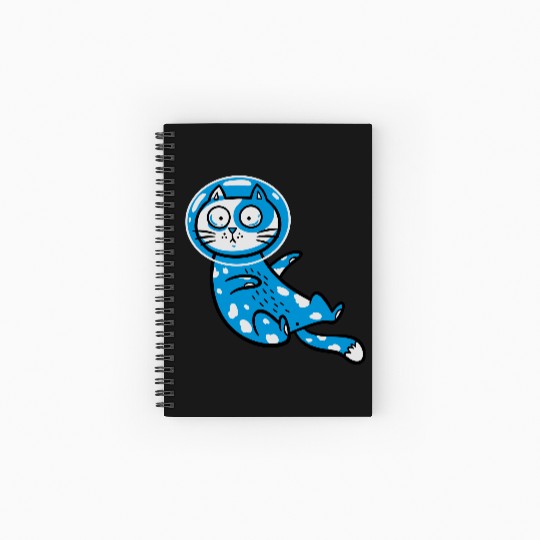 Space cat Spiral Notebooks   Ruled Line