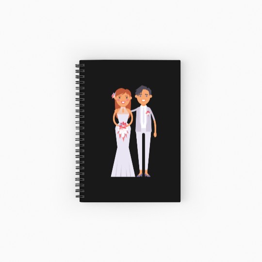 wedding couple Spiral Notebooks   Ruled Line