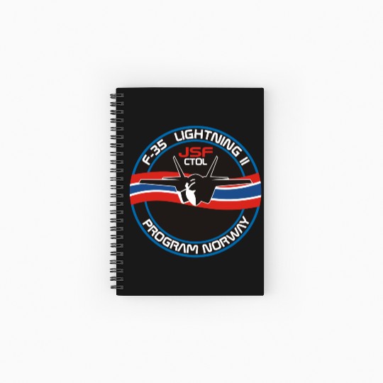 F-35 Lightning II Norway Spiral Notebooks   Ruled Line
