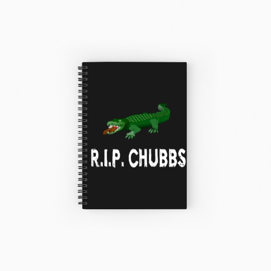 R.I.P. Chubbs - Happy Gilmore Spiral Notebooks   Ruled Line