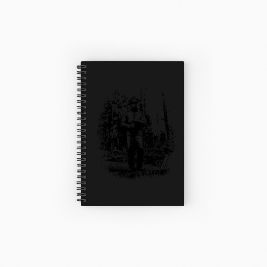 Forestry worker in timber harvest Spiral Notebooks   Ruled Line