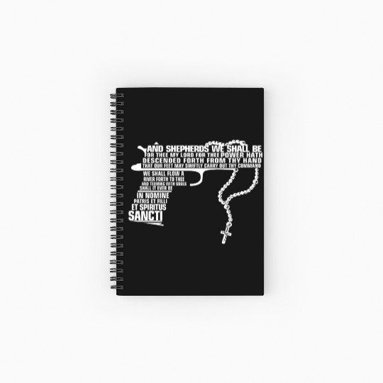 The Boondock Saints - And Shepherds we shall be Spiral Notebooks   Ruled Line