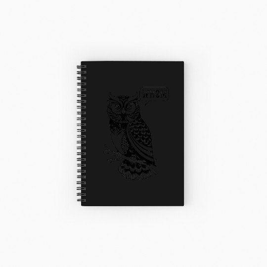 Awesome WHOM OWL GRAMMAR ENGLISH TEACHER EDITOR Spiral Notebooks   Ruled Line