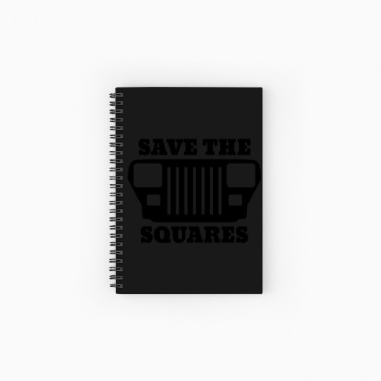 Save the Squares Jeep Spiral Notebooks   Ruled Line