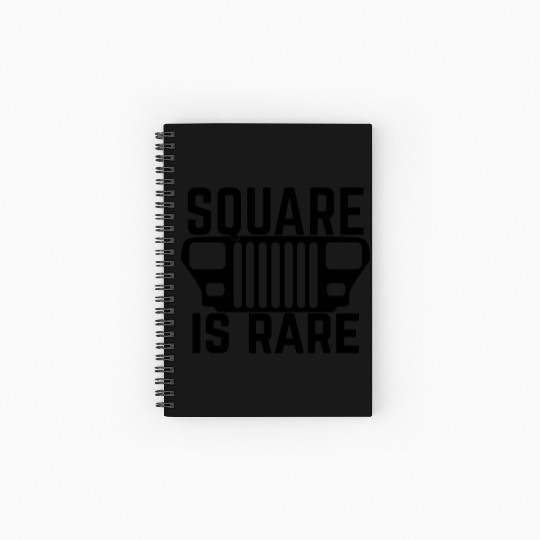 Square is Rare Jeep Spiral Notebooks   Ruled Line